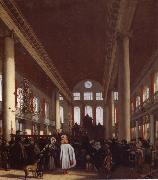 REMBRANDT Harmenszoon van Rijn Interior of the Portuguese Synagogue in Amsterdam Sweden oil painting artist